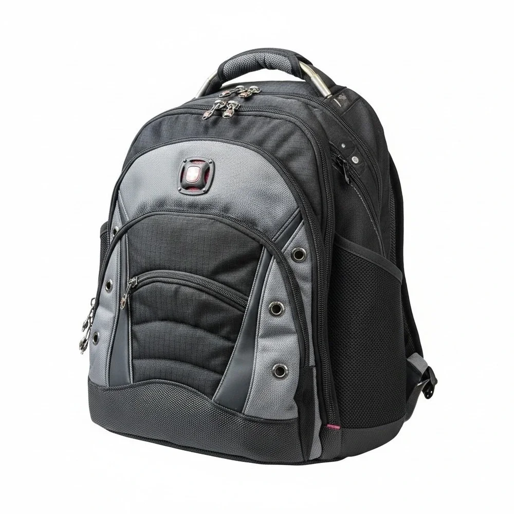 SWISSGEAR Wenger Synergy Laptop Backpack Black/ Grey Read